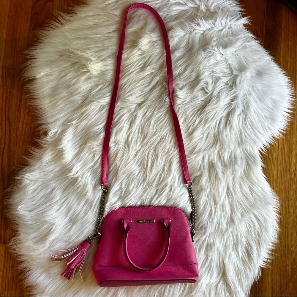 Madden Girl Hot Pink Crossbody Tassel Bag